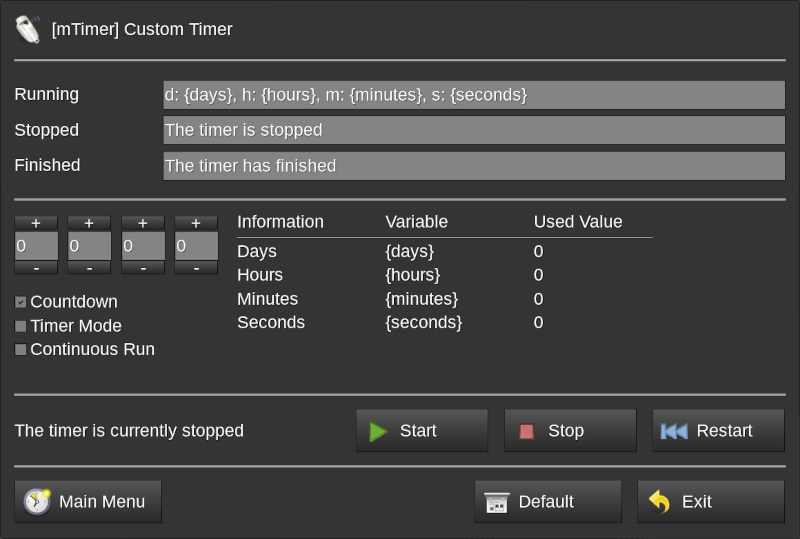 Custom Timer